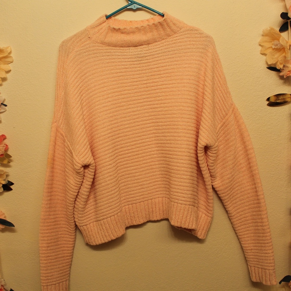 Forever 21 Pink Women's Turtleneck Soft Sweater